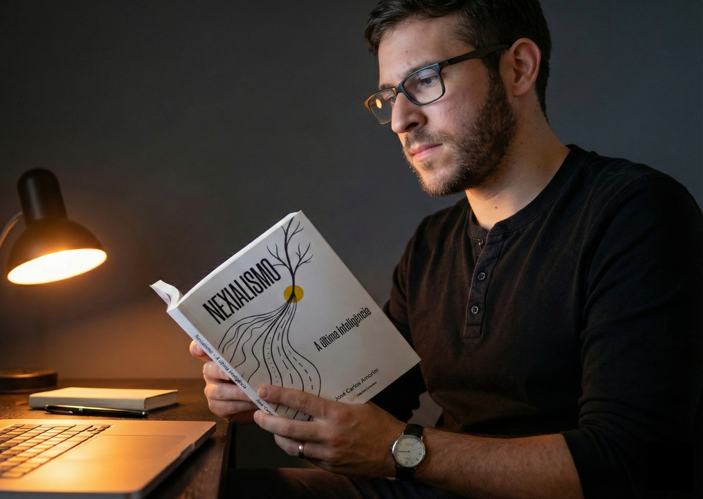 José Amorim com o livro Nexialismo